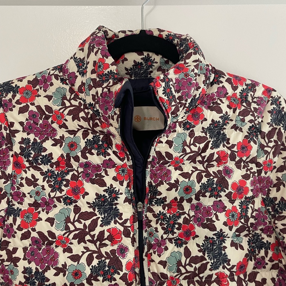 Tory Burch Printed Packable Down Winter Coat Flor… - image 5